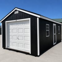 12'x24' Economy Ranch Wood Panel Garage