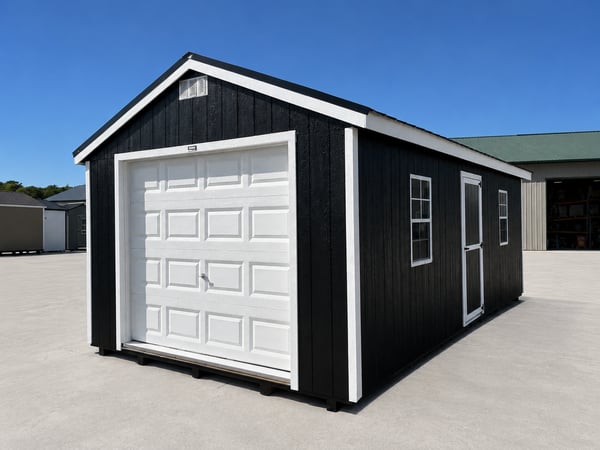 12'x24' Economy Ranch Wood Panel Garage
