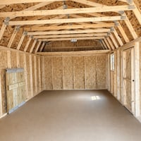 12'x24' Economy High Barn Wood Shed
