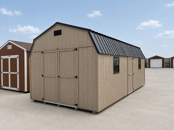 12'x24' Economy High Barn Wood Shed