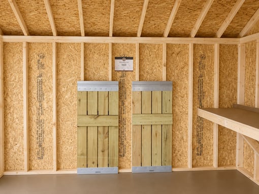 10'x12' Quaker Gable Wood Panel Shed