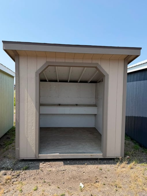 8'x8' Single Slope Shed