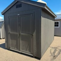 8'x12' Economy Ranch Gable Wood Shed