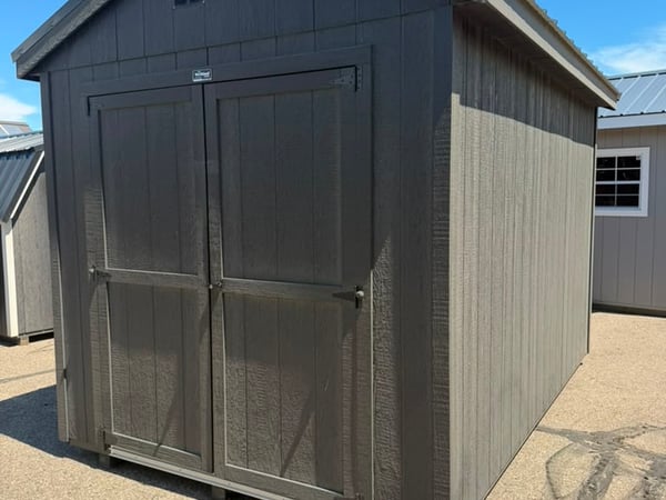 8'x12' Economy Ranch Gable Wood Shed